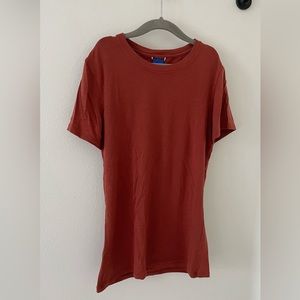 Kit and Ace Women’s Short Sleeve Stretch Tee in Rust - Size 0